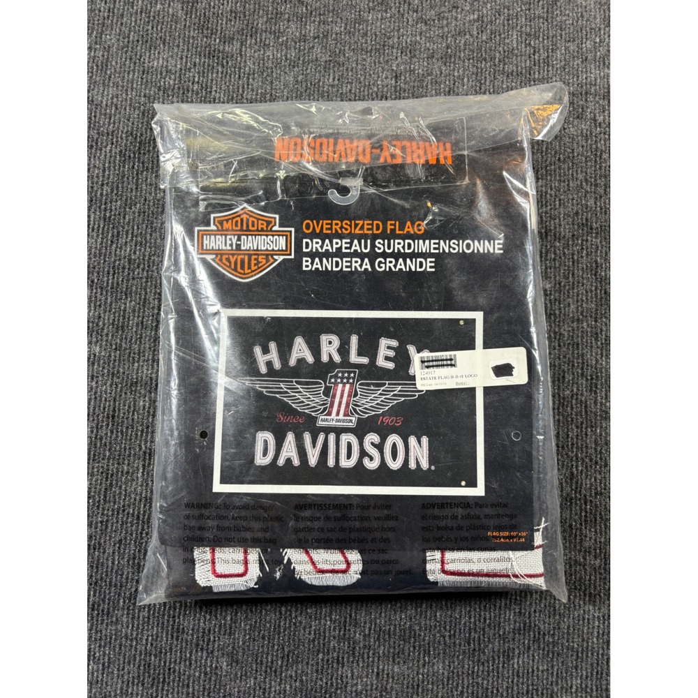 Harley-Davidson Oversized Flag 60x36 #1 Logo Bar & Shield Banner 124917 New
